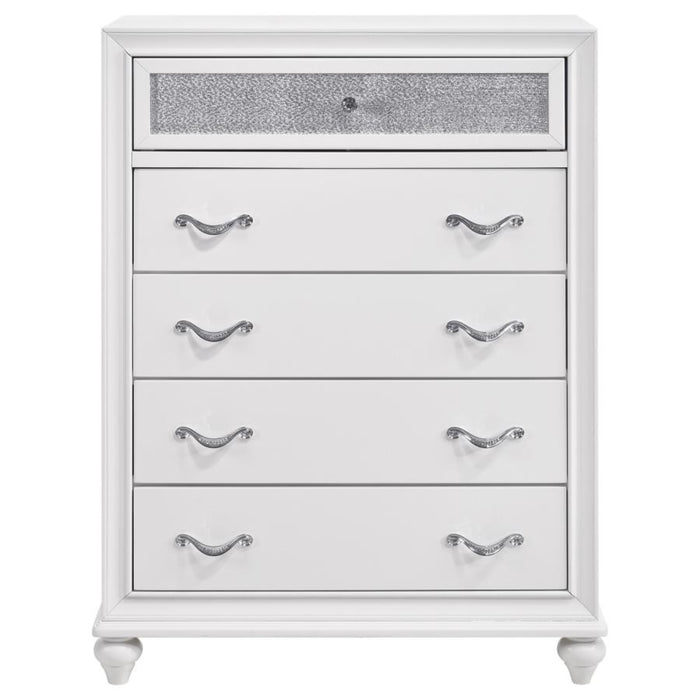 Coaster Barzini 5-piece Bedroom Set White - Bed & Sofa Hub