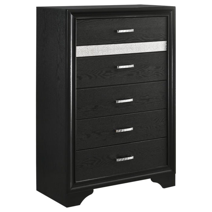 Coaster Miranda 5-piece Bedroom Set Black - Bed & Sofa Hub