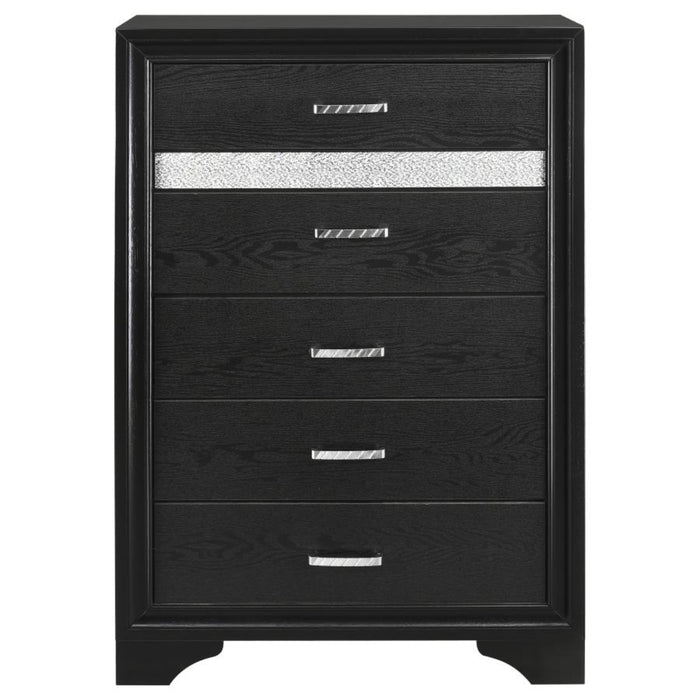 Coaster Miranda 5-piece Bedroom Set Black - Bed & Sofa Hub