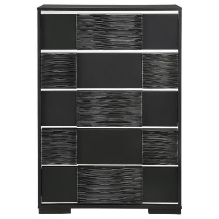 Coaster Blacktoft 5-piece Bedroom Set Black - Bed & Sofa Hub