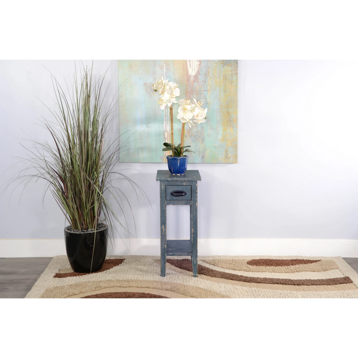 Sunny Designs Chair Side Table Ocean Blue - Bed & Sofa Hub