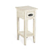 Sunny Designs Chair Side Table White Sand - Bed & Sofa Hub