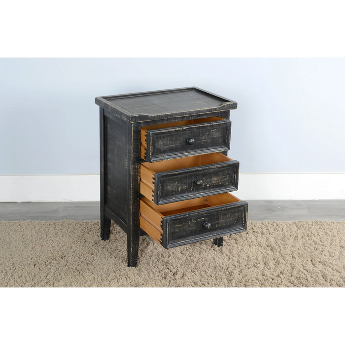 Sunny Designs End Table Black Sand - Bed & Sofa Hub