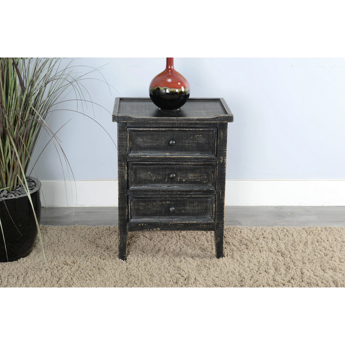 Sunny Designs End Table Black Sand - Bed & Sofa Hub