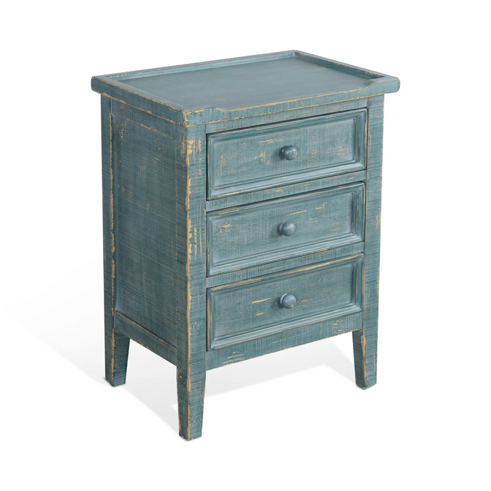 Sunny Designs Marina End Table with Drawers Sea Grass - Bed & Sofa Hub