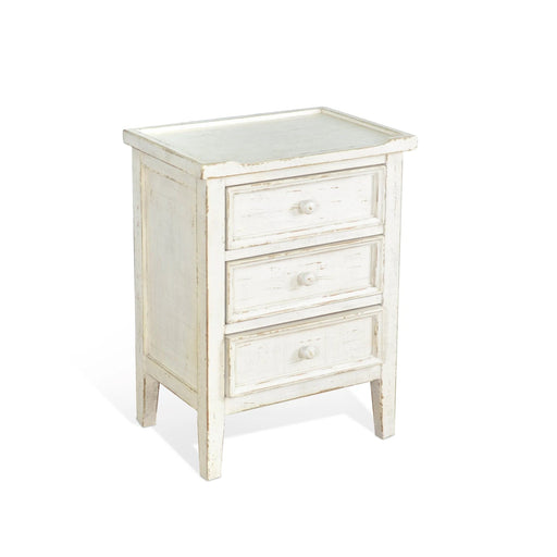 Sunny Designs End Table White Sand - Bed & Sofa Hub