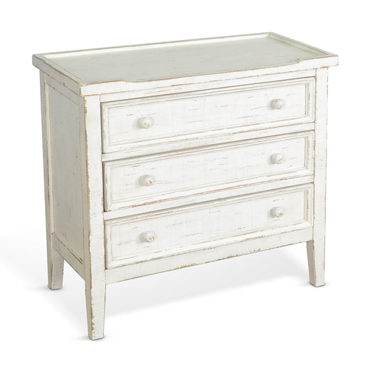 Sunny Designs Side Chest White Sand - Bed & Sofa Hub