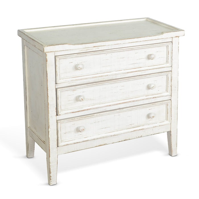 Sunny Designs Side Chest White Sand - Bed & Sofa Hub