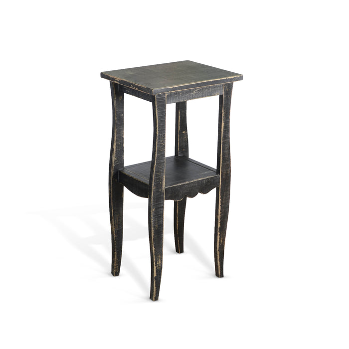 Sunny Designs Tier End Table Black Sand - Bed & Sofa Hub