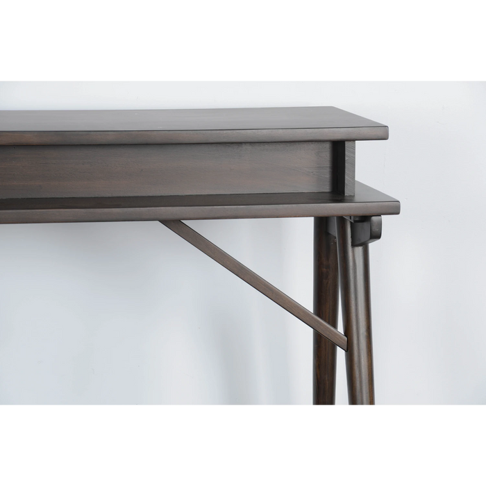 Sunny Designs Console Table with USB Power Pack Coffee Bean - Bed & Sofa Hub