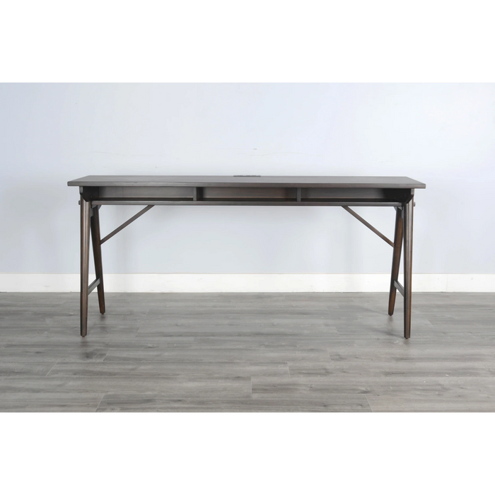 Sunny Designs Console Table with USB Power Pack Coffee Bean - Bed & Sofa Hub