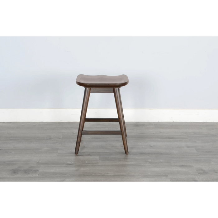 Sunny Designs Counter Stool with Saddle Seat Coffee Bean - Bed & Sofa Hub