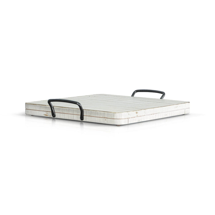 Sunny Designs Ottoman Tray White Sand - Bed & Sofa Hub