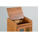 Sunny Designs Wood House Trash Box Rustic Oak - Bed & Sofa Hub