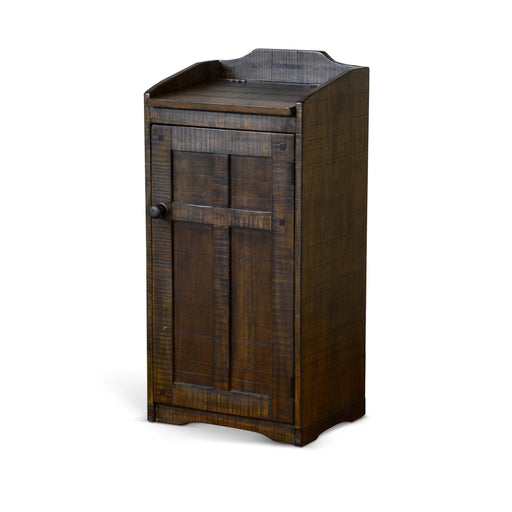 Sunny Designs Wood House Trash Box Tobacco Leaf - Bed & Sofa Hub