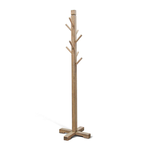 Sunny Designs Traditional Solid Wood Hat Rack with 8-Prong Hooks Beach Pebble - Bed & Sofa Hub