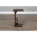 Sunny Designs Savannah 12.5" Traditional Wood Table Dark Chocolate - Bed & Sofa Hub