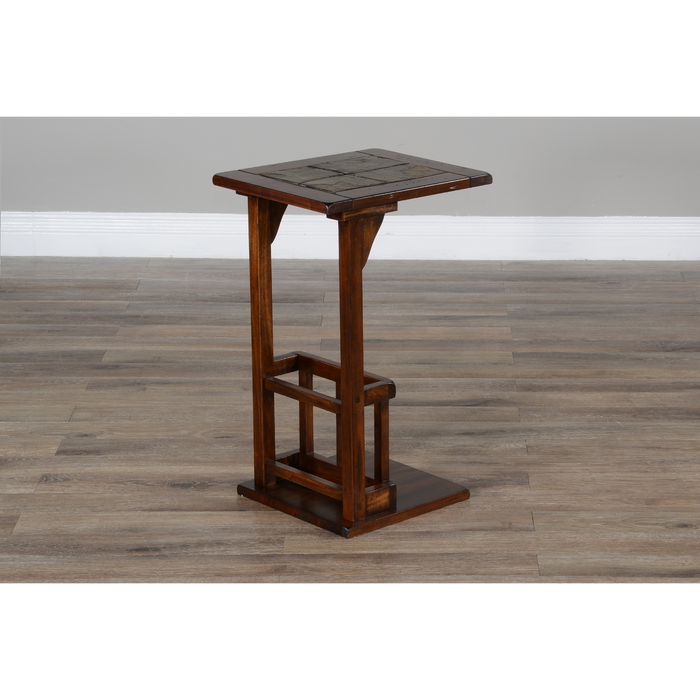 Sunny Designs Savannah 12.5" Traditional Wood Table Dark Chocolate - Bed & Sofa Hub