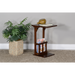 Sunny Designs Savannah 12.5" Traditional Wood Table Dark Chocolate - Bed & Sofa Hub