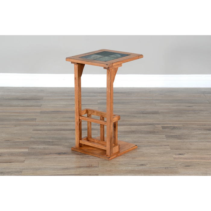 Sunny Designs Savannah 12.5" Traditional Wood Table Rustic oak - Bed & Sofa Hub