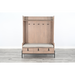 Sunny Designs Alyssa Bench Hall Tree Oak Grove - Bed & Sofa Hub