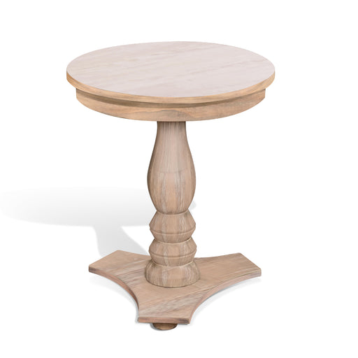 Sunny Designs Bijou Round Accent Table Wheat - Bed & Sofa Hub