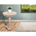 Sunny Designs Bijou Round Accent Table Wheat - Bed & Sofa Hub