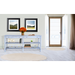 Sunny Designs Wide Console Table Light Gray - Bed & Sofa Hub