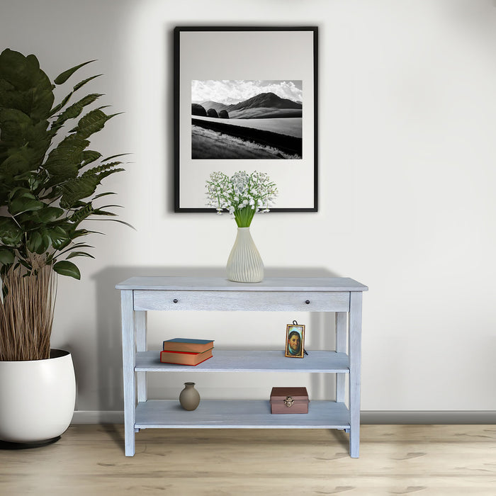 Sunny Designs Small Console Table Light Gray - Bed & Sofa Hub