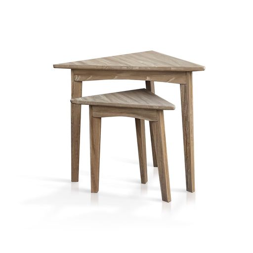 Sunny Designs Bijou Triangular Nesting Table Wheat - Bed & Sofa Hub
