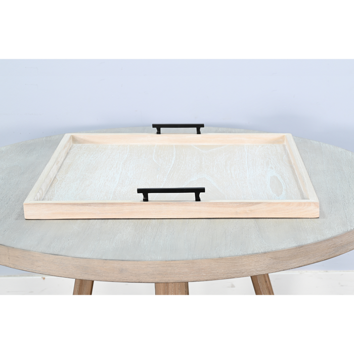 Sunny Designs Square Tessa Ottoman Tray Blonde - Bed & Sofa Hub
