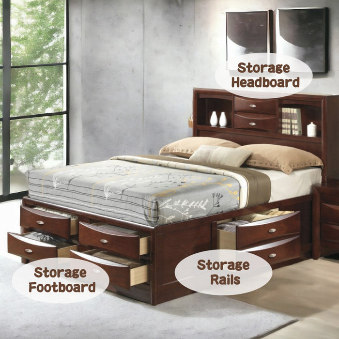 ACME Ireland Queen Bed W/Storage - Bed & Sofa Hub