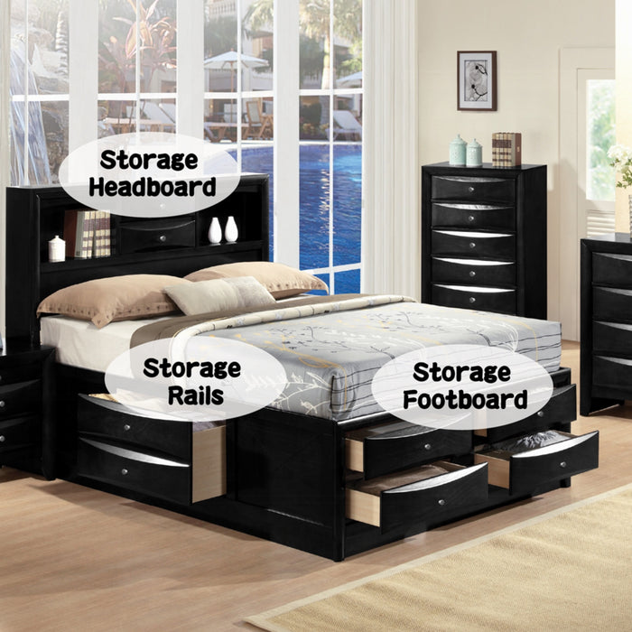 ACME Ireland Queen Bed W/Storage - Bed & Sofa Hub