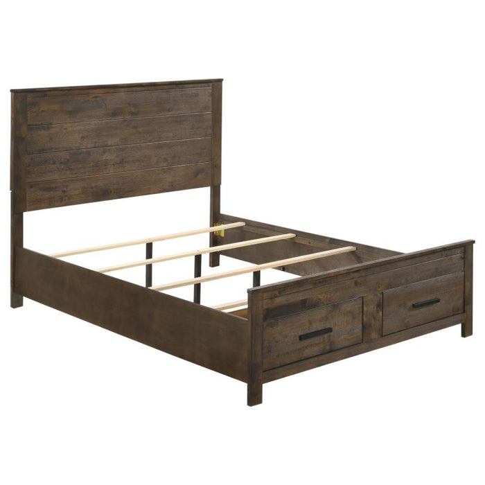 Coaster Woodmont 5-piece Bedroom Set Rustic Golden Brown - Bed & Sofa Hub