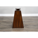 Sunny Designs Santa Fe Chair Side Table Dark Chocolate - Bed & Sofa Hub