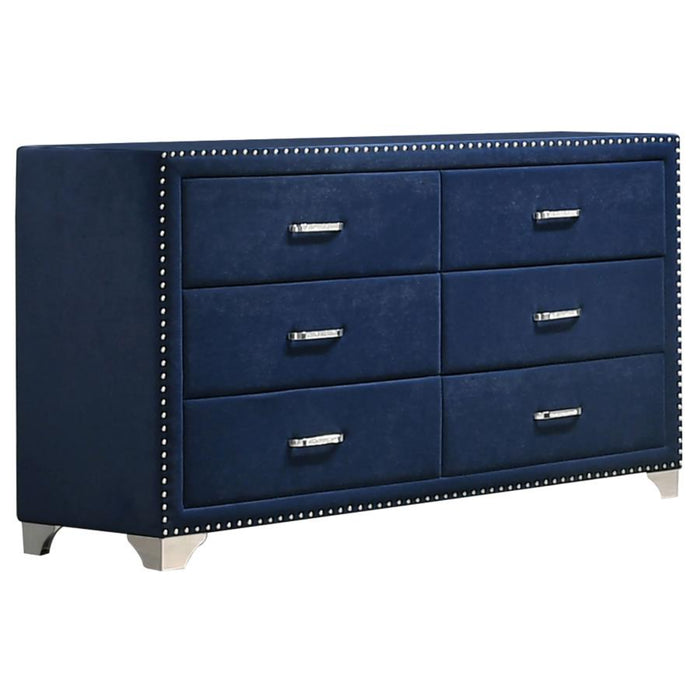 Coaster  Melody 5-piece Bedroom Set Pacific Blue - Bed & Sofa Hub