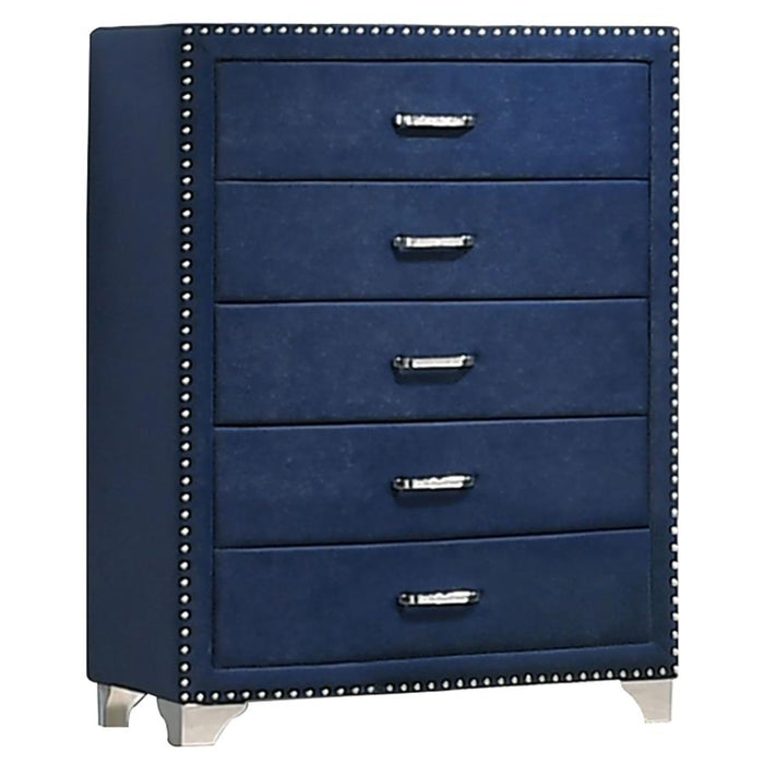 Coaster  Melody 5-piece Bedroom Set Pacific Blue - Bed & Sofa Hub