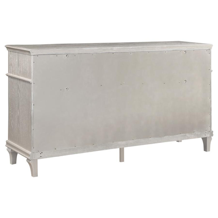 Coaster Evangeline 4-piece Bedroom Set Silver Oak - Bed & Sofa Hub