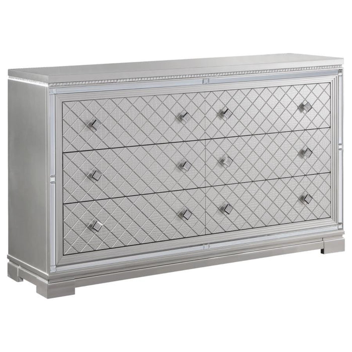 Coaster Eleanor 5-piece Bedroom Set Metallic Mercury - Bed & Sofa Hub