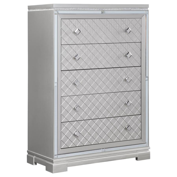 Coaster Eleanor 5-piece Bedroom Set Metallic Mercury - Bed & Sofa Hub