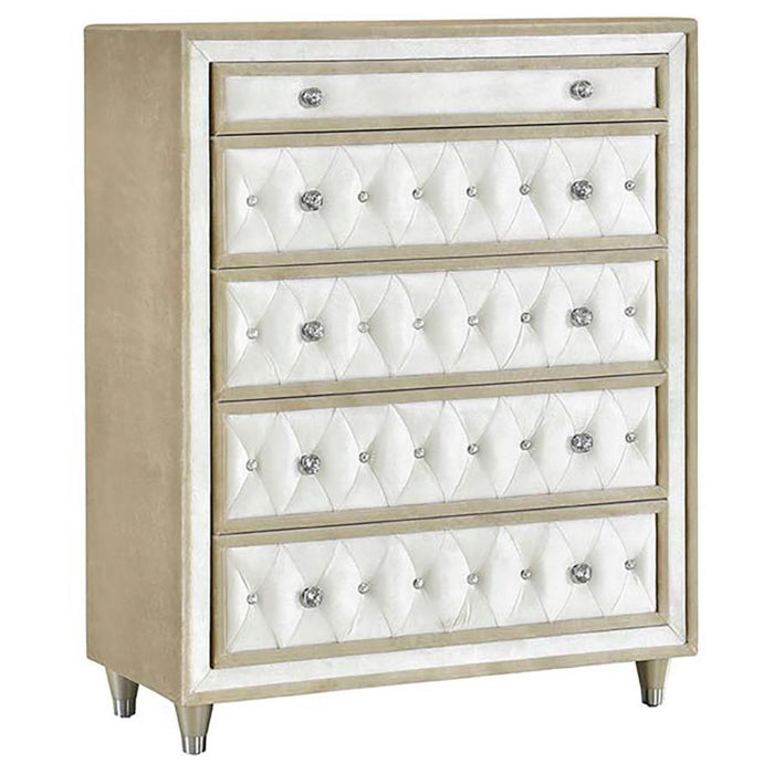Coaster Antonella 5-piece Bedroom Set Ivory - Bed & Sofa Hub