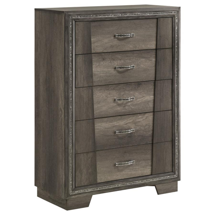 Coaster Janine 5-piece Bedroom Set Grey - Bed & Sofa Hub