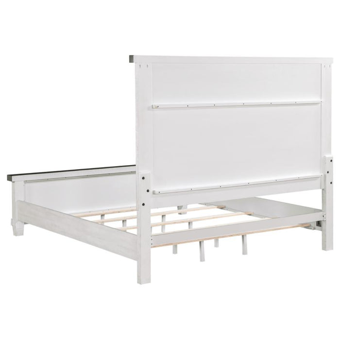 Coaster Lilith 4-piece Bedroom Set Distressed White - Bed & Sofa Hub
