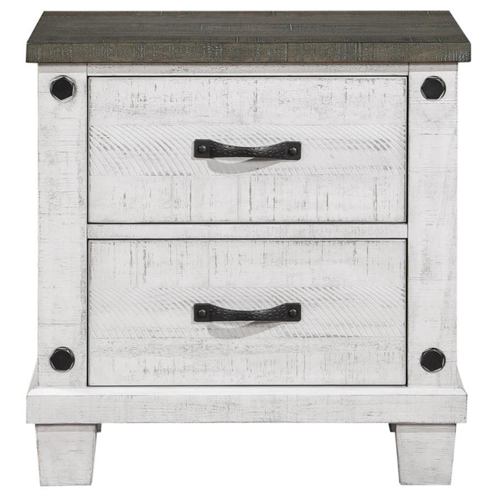 Coaster Lilith 4-piece Bedroom Set Distressed White - Bed & Sofa Hub