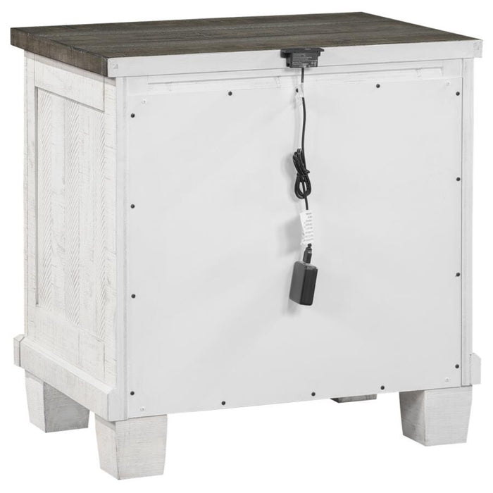 Coaster Lilith 4-piece Bedroom Set Distressed White - Bed & Sofa Hub