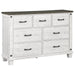 Coaster Lilith 4-piece Bedroom Set Distressed White - Bed & Sofa Hub