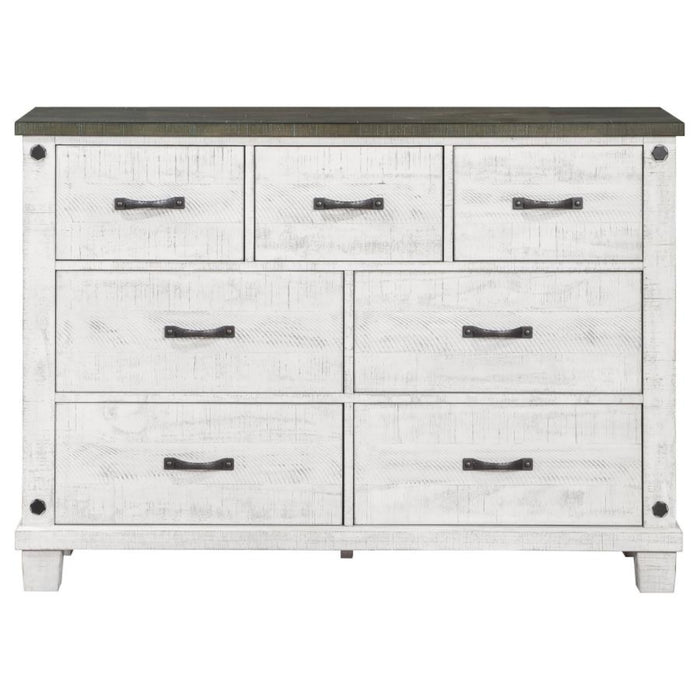 Coaster Lilith 4-piece Bedroom Set Distressed White - Bed & Sofa Hub