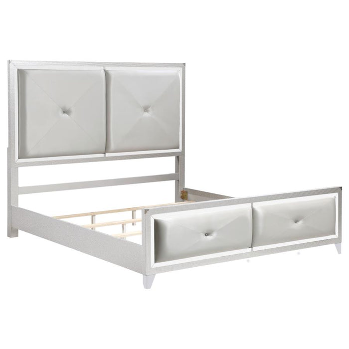 Coaster Larue 4-piece Bedroom Set Silver - Bed & Sofa Hub