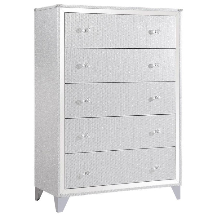Coaster Larue 5-piece Bedroom Set Silver - Bed & Sofa Hub