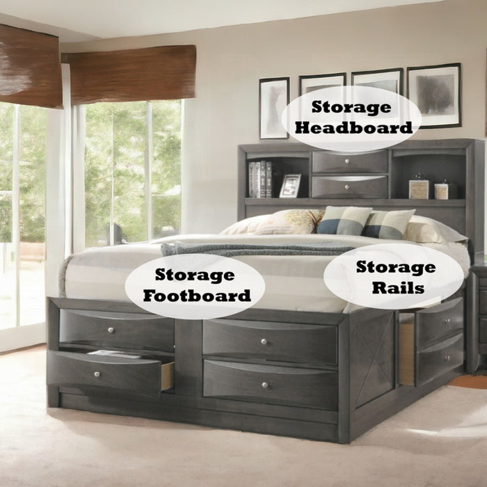 ACME Ireland Queen Bed W/Storage - Bed & Sofa Hub